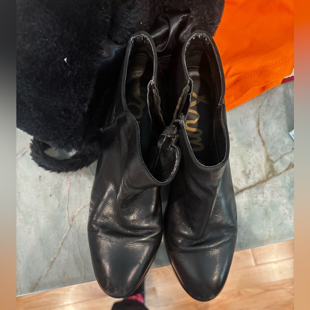Sam Edelman Black Ankle Boots